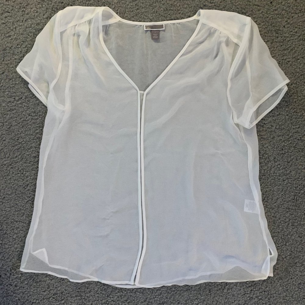 Sheer White Blouse